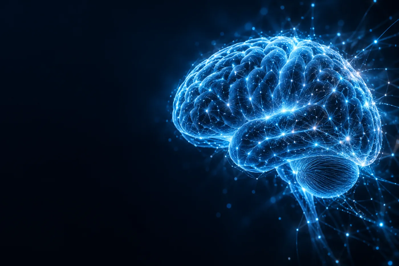 Illuminated neural network brain